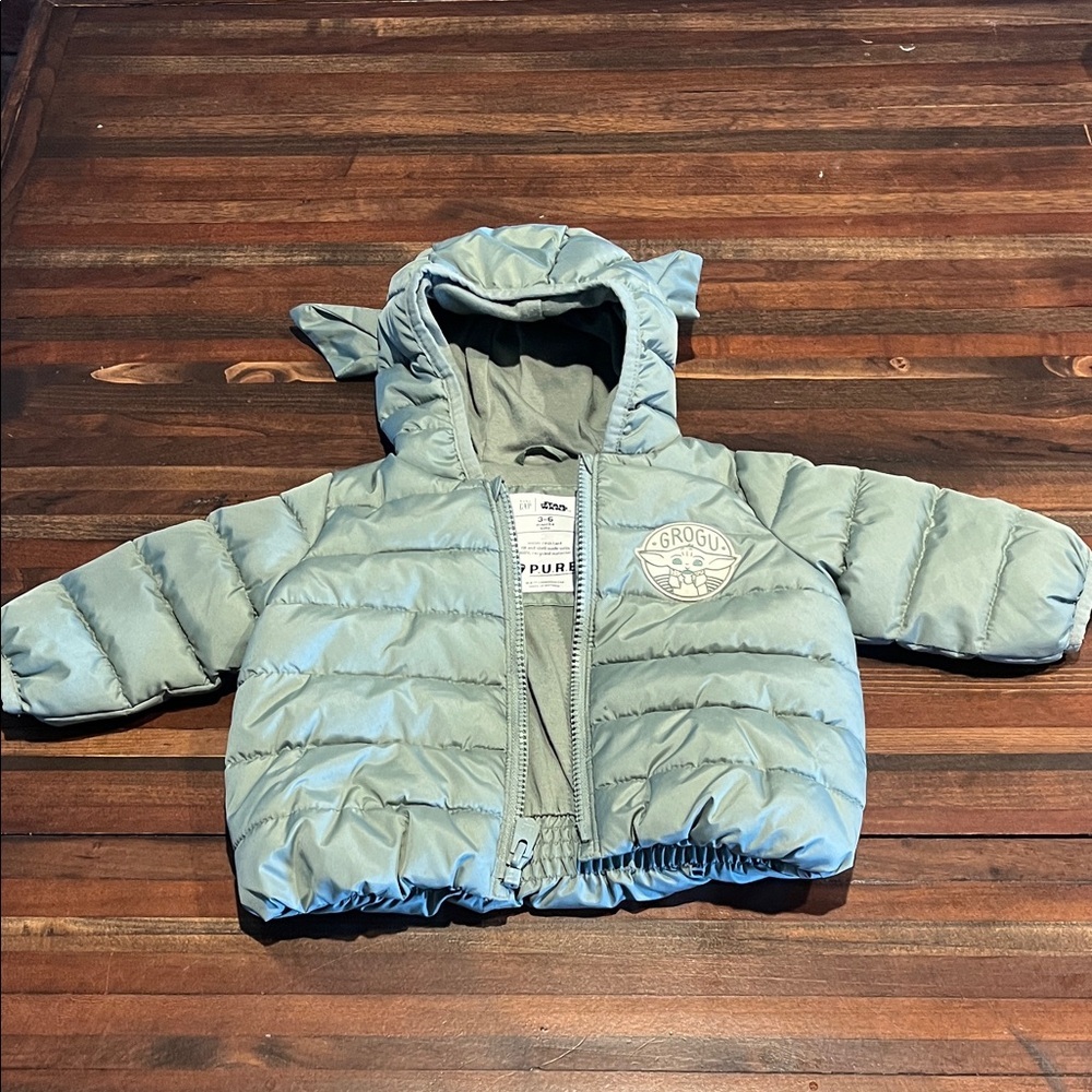Gap x Star Wars 3-6 Month Baby Grogu Coat
